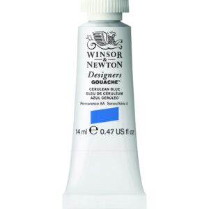 Winsor & Newton Designer's Gouache, 14 ml (0.47oz) tube, Cerulean Blue