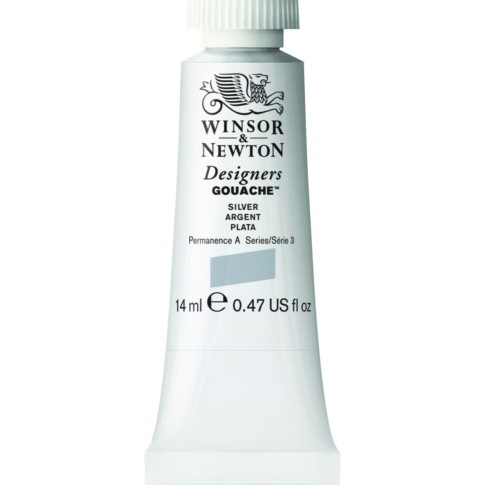 Winsor & Newton Designer's Gouache, 14 ml (0.47oz) tube, Silver