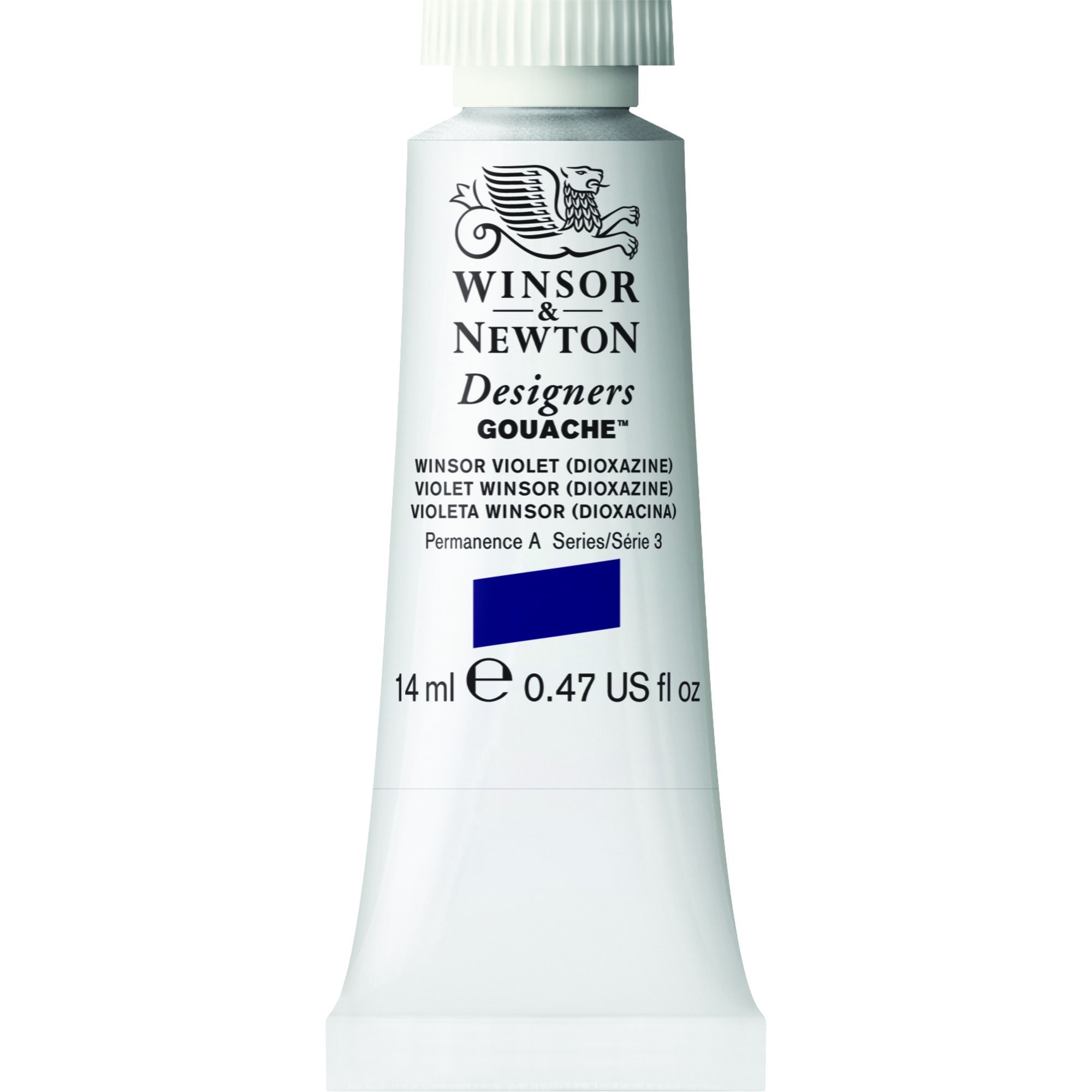 Winsor & Newton Designer's Gouache, 14 ml (0.47oz) tube, Winsor Violet (Dioxazine)