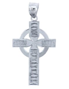 925 sterling sterling silver irish celtic cross pendant