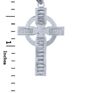 925 Sterling Sterling Silver Irish Celtic Cross Pendant