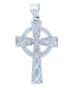 925 sterling silver trinity cross pendant