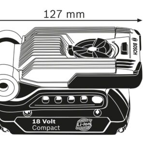 Bosch Professional Gli Variled Cordless Worklight (Without Battery And Charger) - Carton