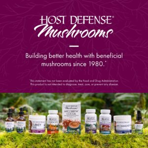 Host Defense Turkey Tail Capsules - Digestive Health & Immune Response Support Supplement - Mushroom Supplement for Gastrointestinal & Gut Microbiome Support - 120 Capsules (60 Servings)*