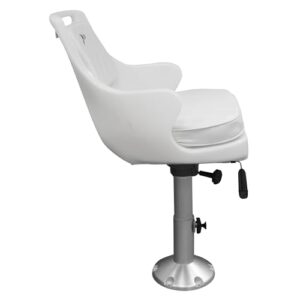 Wise 8WD015-6-710 Standard Pilot Chair with Cushions, Adjustable Height Pedestal and Seat Slide