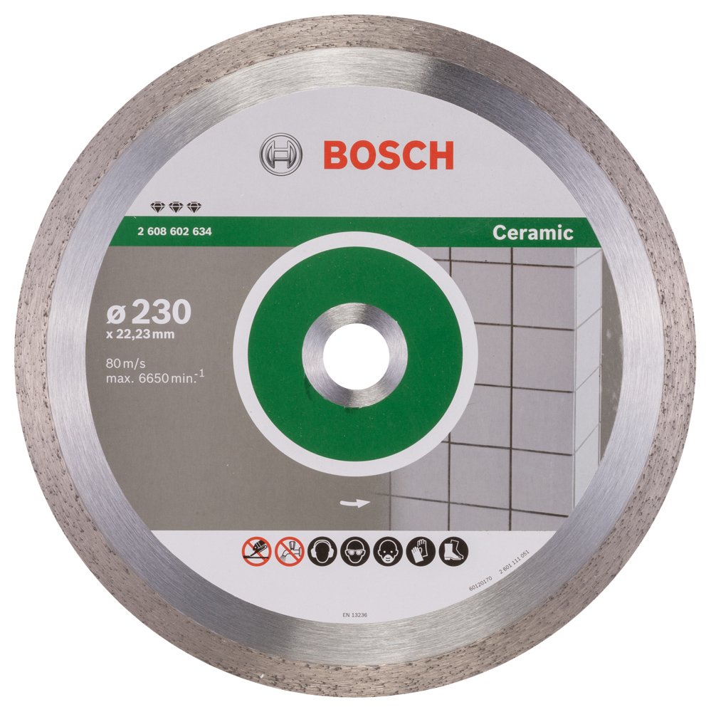 Bosch Professional 2608602634 Diamond Cutting disc Best for Ceramic, Silver/Grey