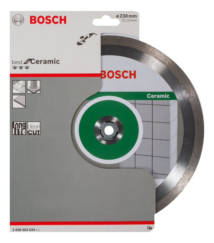 Bosch Professional 2608602634 Diamond Cutting disc Best for Ceramic, Silver/Grey