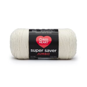 red heart aran super saver jumbo yarn, 1 pack