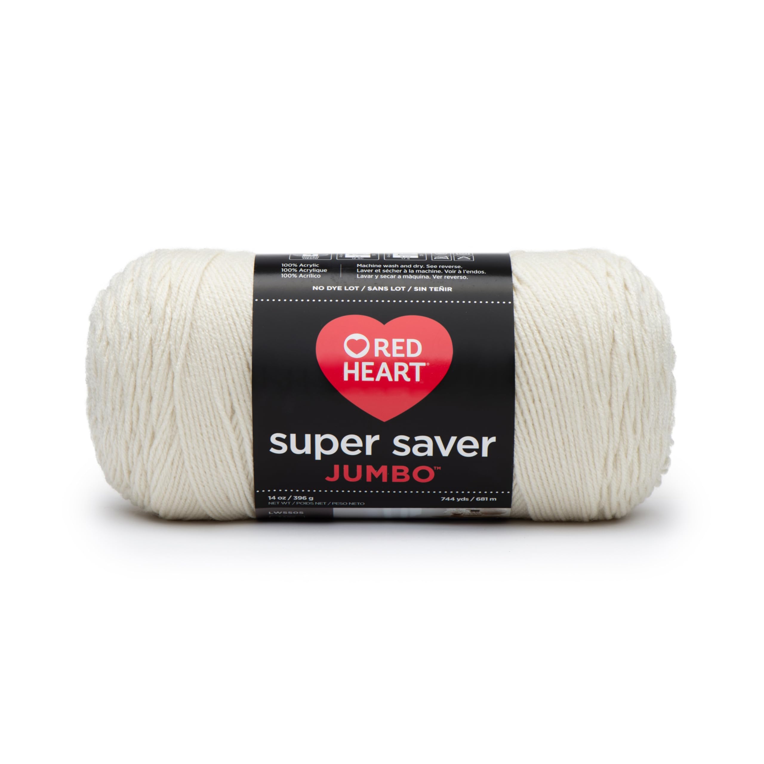 Red Heart Aran Super Saver Jumbo Yarn, 1 Pack