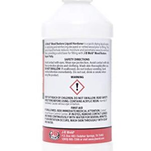 J-B Weld 40001 Wood Restore Liquid Hardener - 16 oz., Original Version