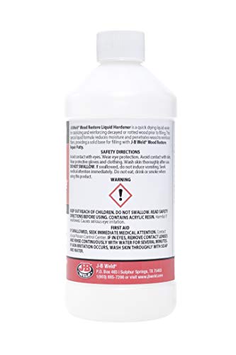 J-B Weld 40001 Wood Restore Liquid Hardener - 16 oz., Original Version