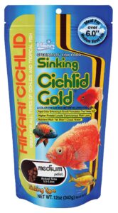 hikari 12-ounce sinking cichlid gold pellets for pets, medium