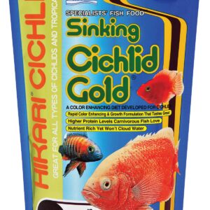 Hikari 12-Ounce Sinking Cichlid Gold Pellets for Pets, Medium