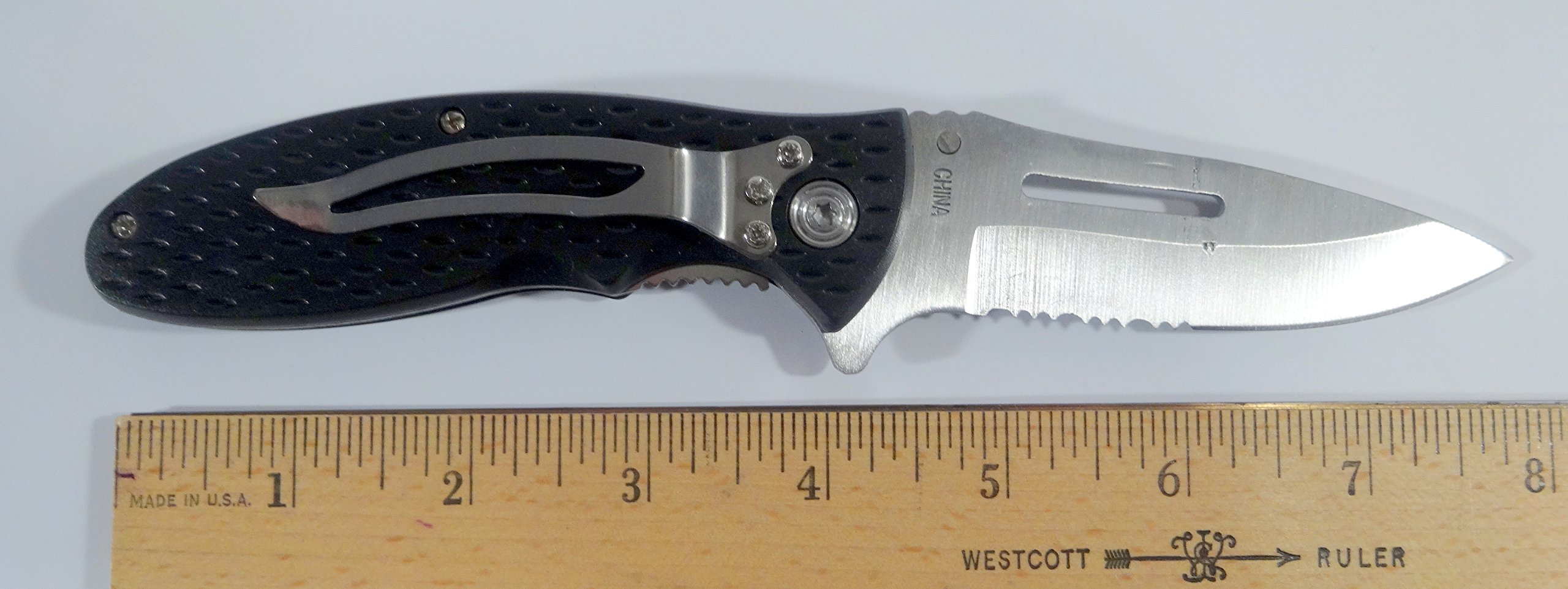 Frost Cutlery 'Double Tap' Folding Lock-blade Pocketknife with a 3.375" long Stainless Steel Blade