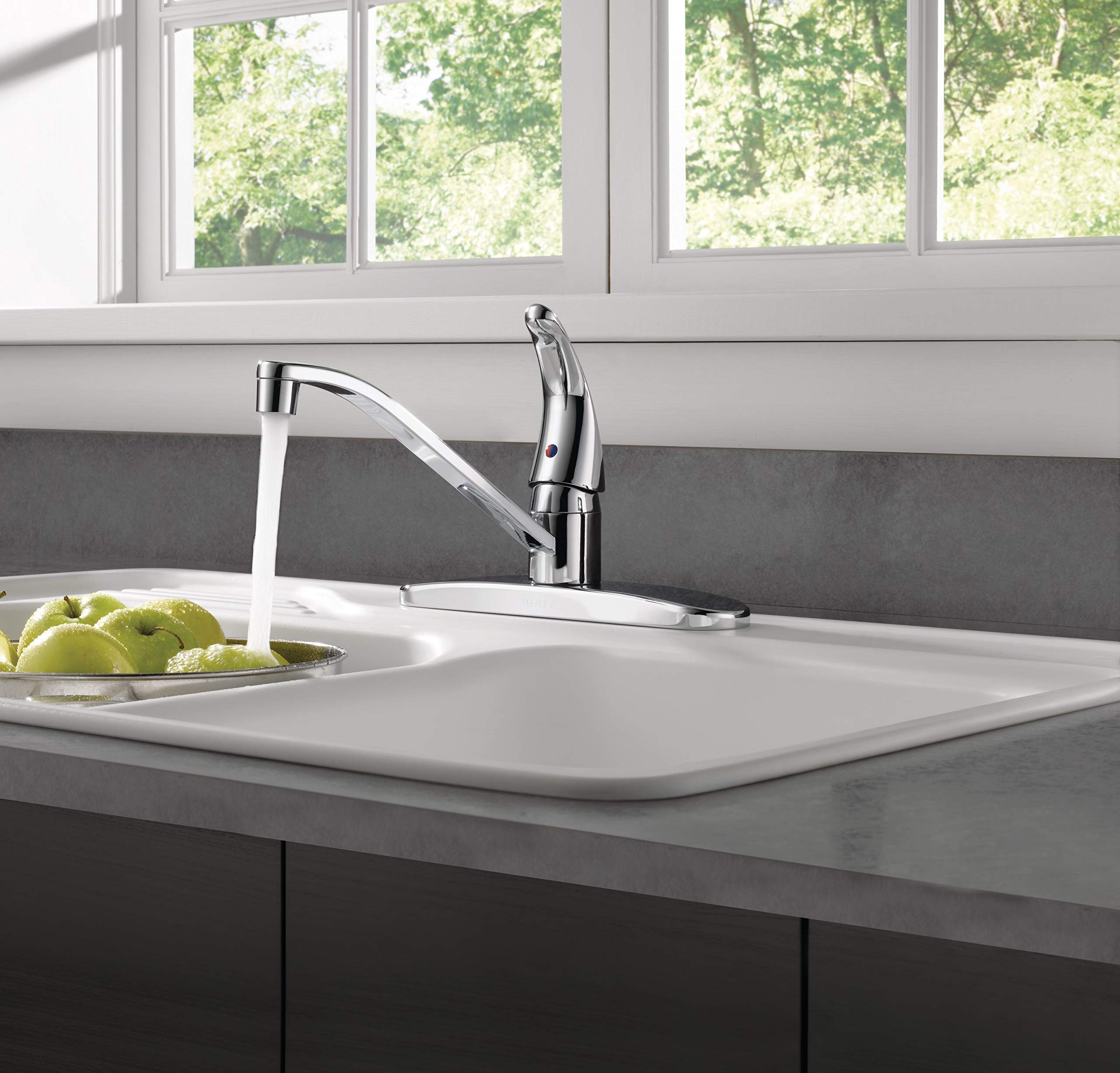 Peerless Single-Handle Kitchen Sink Faucet, Chrome P110LF