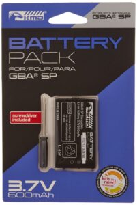 kmd gba sp replacement lithium ion battery with screwdriver - game boy advance;