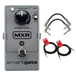 mxr m-135 smart gate noise gate pedal with 4 free cables!