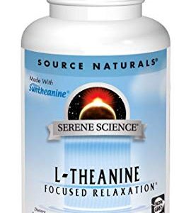 SOURCE NATURALS Serene Science L-Theanine 200 Mg Capsule, 120 Count