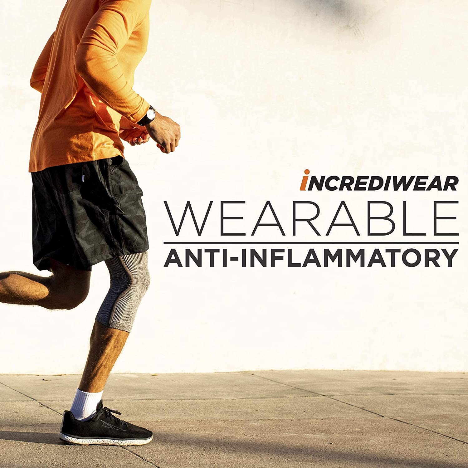 Incrediwear Ankle Sleeve, Grey, Large