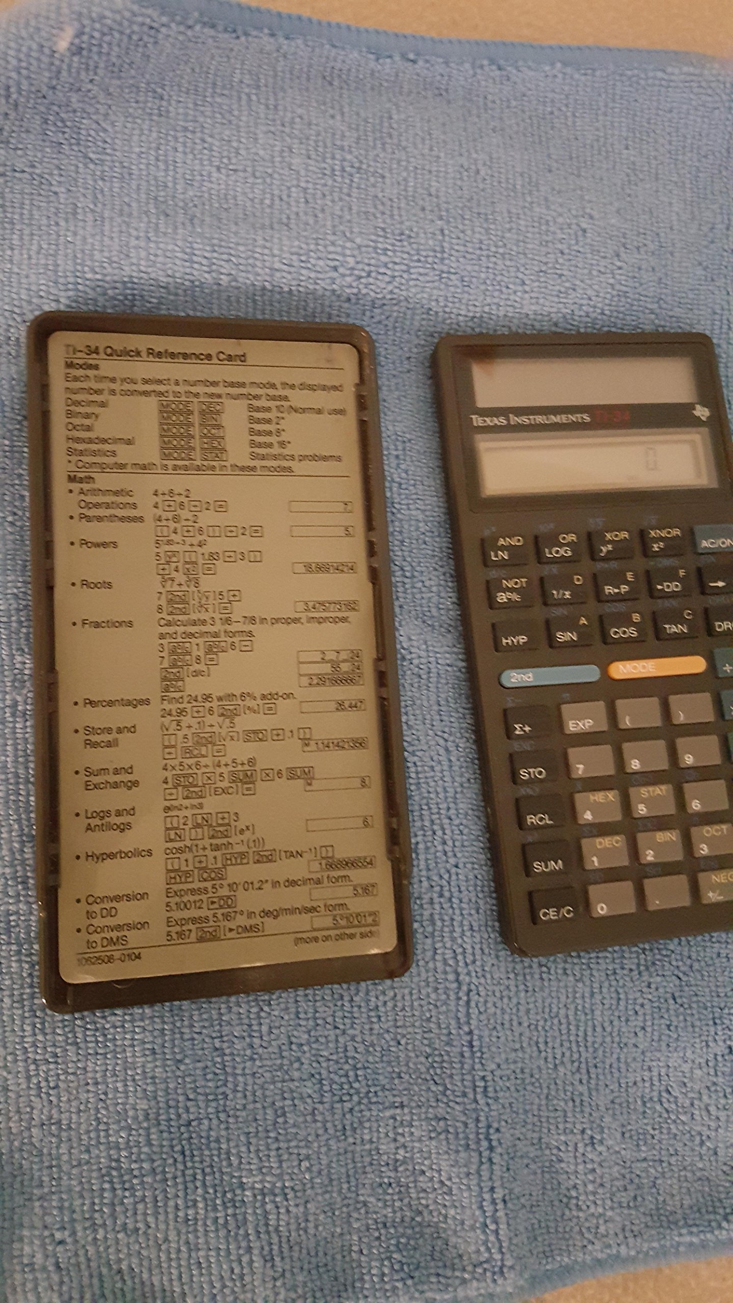 Texas Instruments TI-34 Calculator