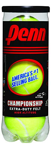 Penn Championship High Altitude Tennis Balls - Extra Duty Felt Pressurized Tennis Balls, 12 Can, 36 Balls