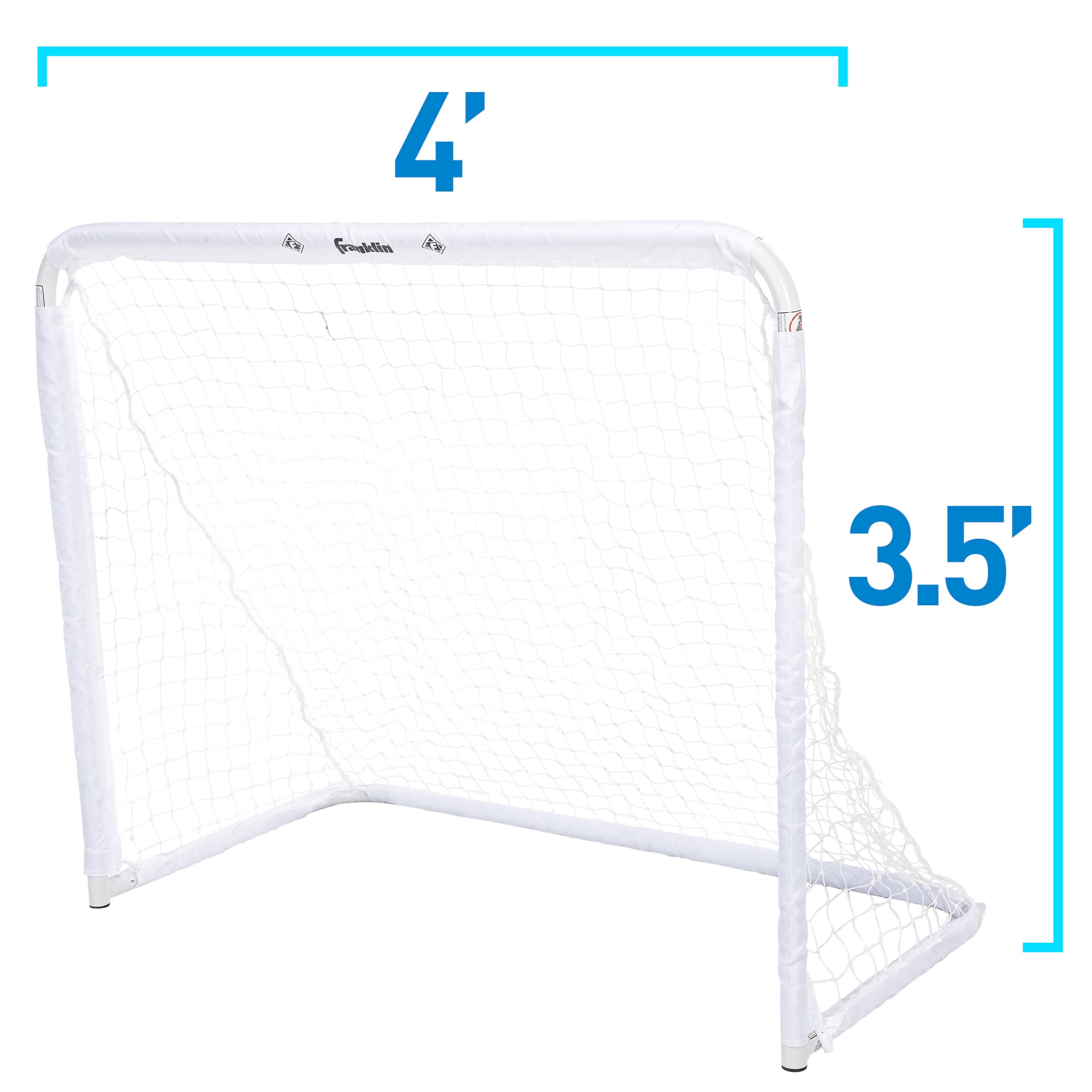 Franklin Sports Steel Goal - All Sport Soccer, Lacrosse Field Hockey and Street Hockey Goal - 50"x42" Youth Goal and Net - Backyard Goal