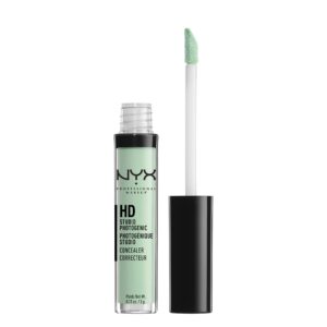 nyx professional makeup hd studio photogenic concealer wand, medium coverage - green