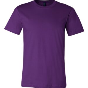 Bella Canvas Unisex Jersey Short Sleeve Tee, Team Purple, Large