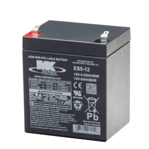 MK Battery ES5-12 Maintenance-Free Rechargeable Sealed Lead-Acid Battery