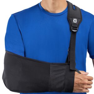 custom slr/healjoy medical arm sling with split strap technology, ergonomic design for men & women