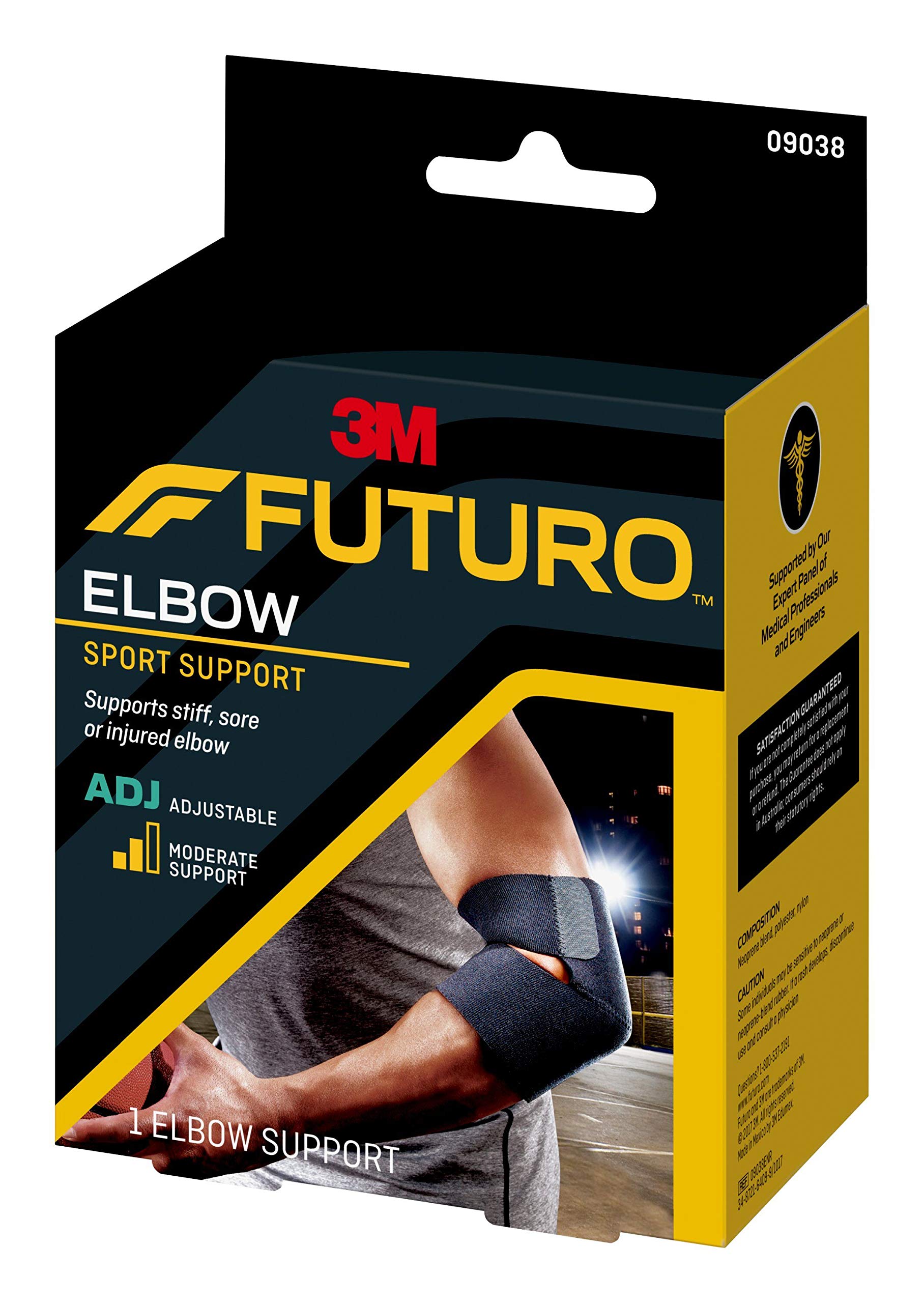 Futuro Sport Adjustable Elbow Support 09038EN, Adjustable (Pack of 2)