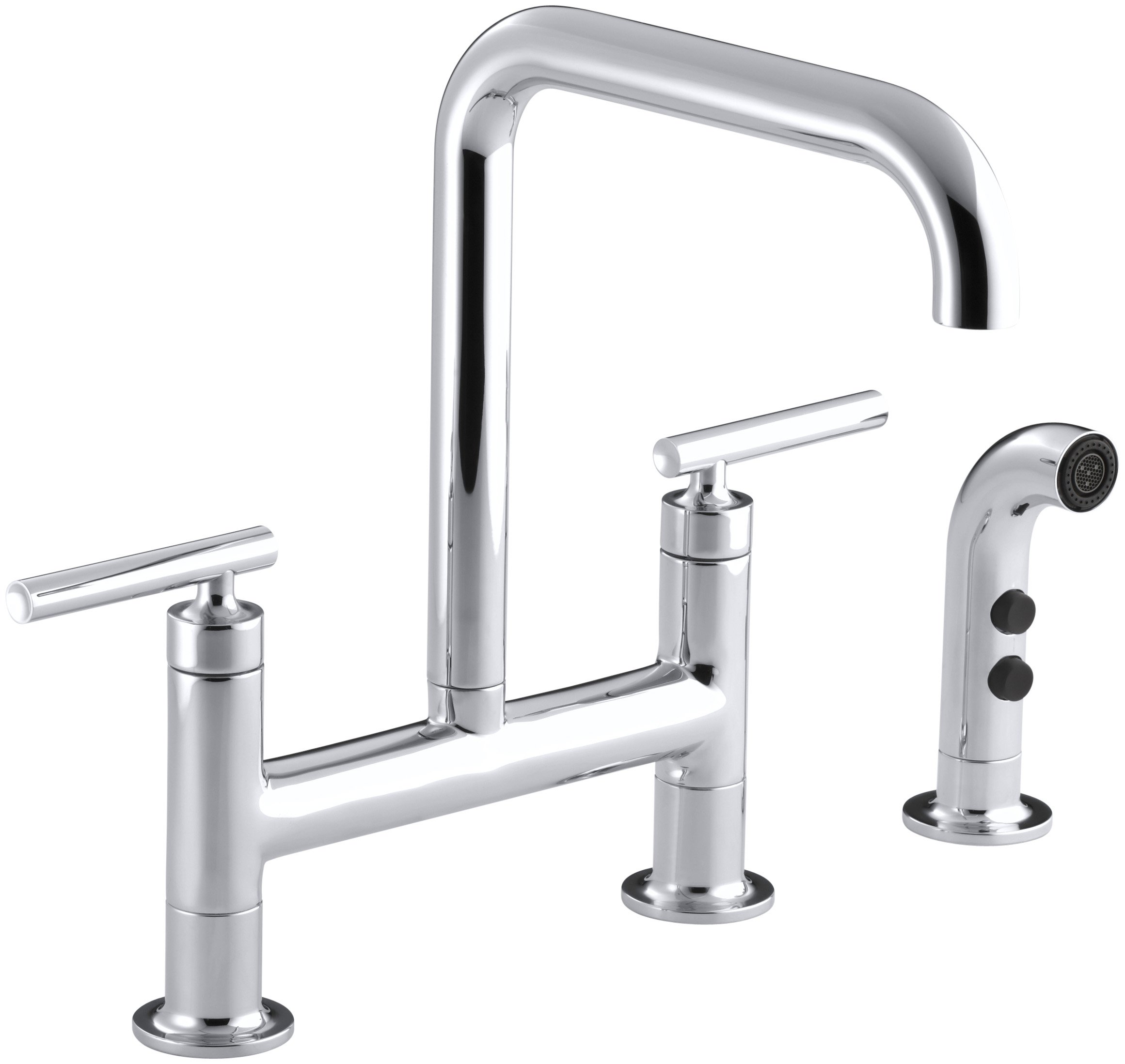 KOHLER K-7548-4-CP Faucet, Polished Chrome