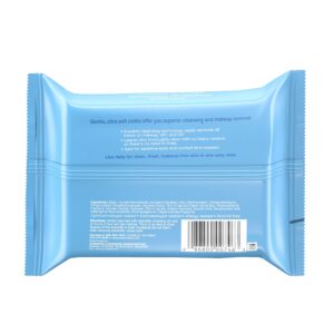 Neutrogena Makeup Remover Cleansing Facial Towelettes,Alcohol Free Wipes in Resealable Pack, 21 ct (Pack of 3)(Packaging May Vary)