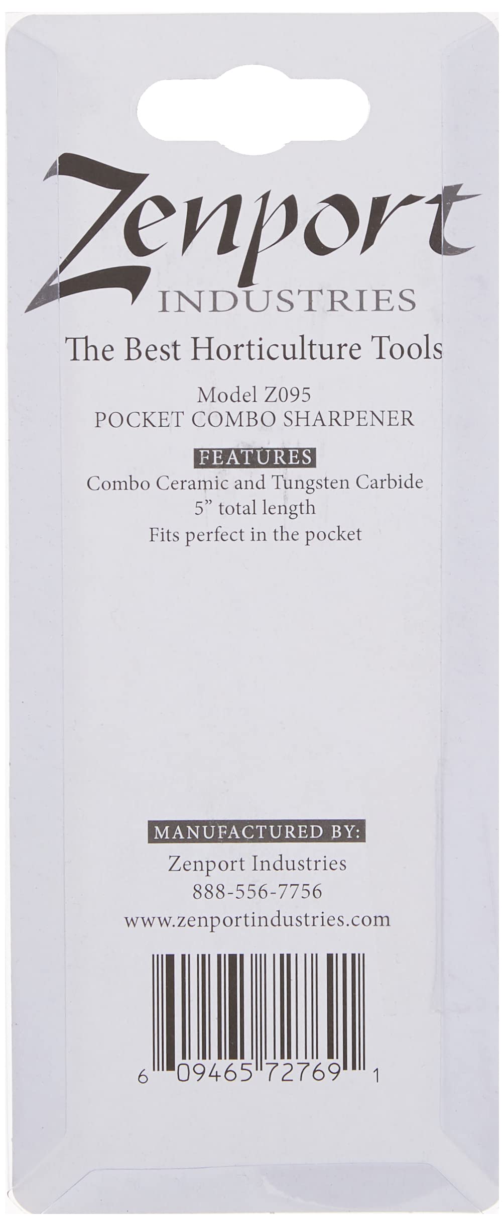 Zenport Z095 Tungsten Carbide Sharpener for Pruners and Knives,Orange