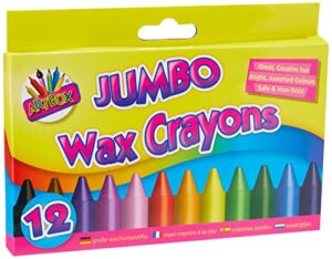 artbox jumbo wax crayons (pack of 12)