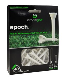 evolve golf- epoch golf tees combo pack