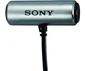 Sony ECMCS3 Clip Style Omnidirectional Stereo Microphone, Silver,Wired