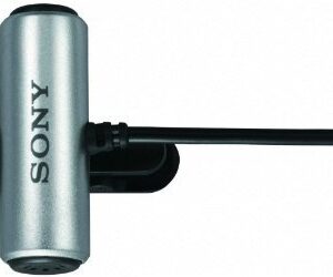 Sony ECMCS3 Clip Style Omnidirectional Stereo Microphone, Silver,Wired