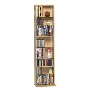 Atlantic 74735728 Summit CD DVD Shelf For Inside, Media & collectable storage, Engineered Wood, Maple, FURNITURE