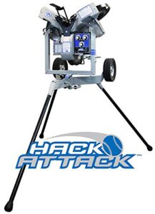 sports attack hack attack baseball pitching machine by sports attack, grey, black