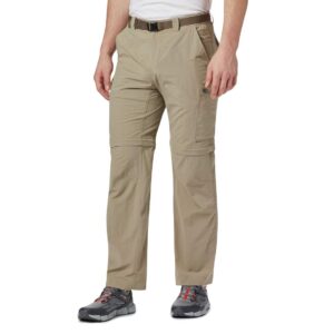 Columbia Men's Silver Ridge Convertible Pant, Breathable, UPF 50 Sun Protection, Tusk, 36x32