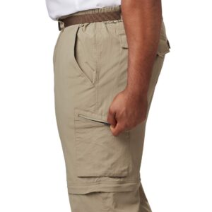 Columbia Men's Silver Ridge Convertible Pant, Breathable, UPF 50 Sun Protection, Tusk, 36x32