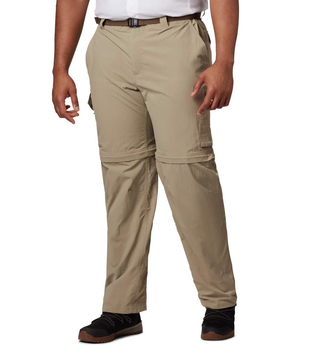 Columbia Men's Silver Ridge Convertible Pant, Breathable, UPF 50 Sun Protection, Tusk, 36x32