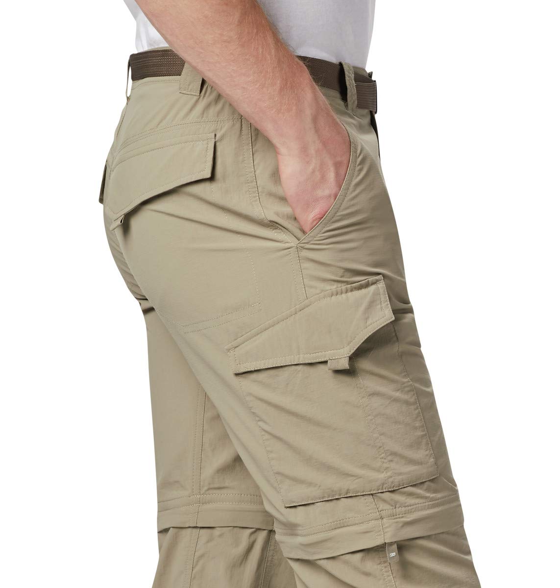 Columbia Men's Silver Ridge Convertible Pant, Breathable, UPF 50 Sun Protection, Tusk, 36x32