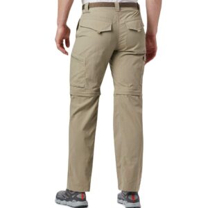 Columbia Men's Silver Ridge Convertible Pant, Breathable, UPF 50 Sun Protection, Tusk, 36x32