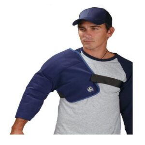 cramer cold shoulder wrap, shoulder ice pack, shoulder ice wrap for shoulder and rotator cuff injuries, physical therapy, rehabilitation, decrease swelling, injury recovery, baseball injuries, reusable