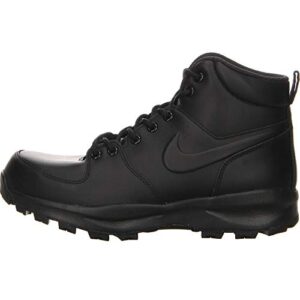 nike manoa leather men's boots black 454350-003 (13 d(m) us)