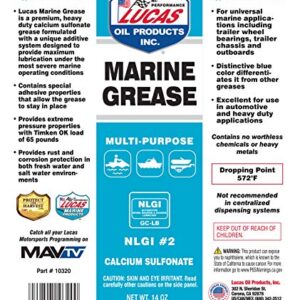 Lucas Oil 10320 Marine Grease; Multi-Purpose;14 Ounce