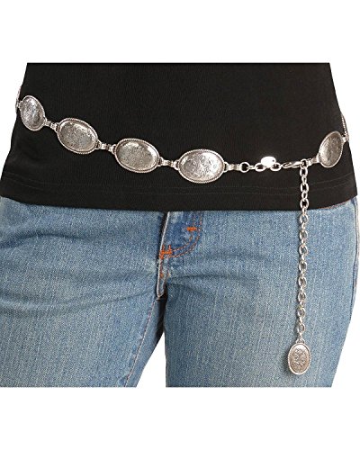 Tony Lama Women's Oval Concho Belt L