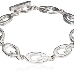 GUESS "Basic" Silver G Link Bracelet, 7.5"